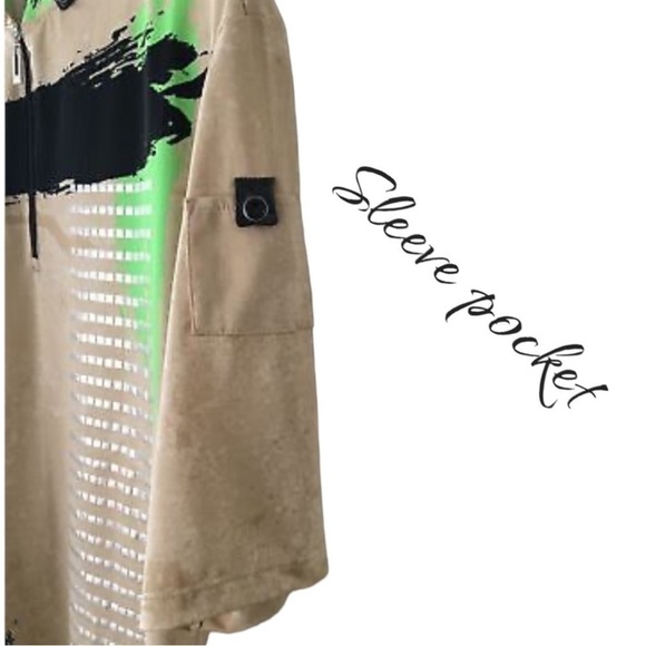 Jamie Sadock Golf Stretch Abstract Top Size M - Picture 10 of 10